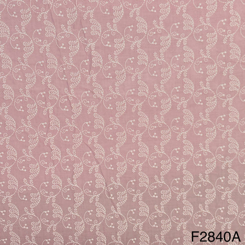 Chikankari Cotton Fabric-F2840